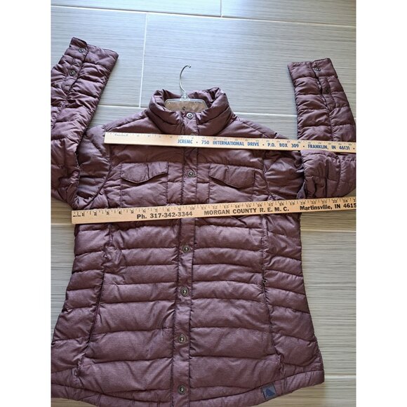 L.L. Bean Downtek Women's Down Puffer Coat Jacket Full Zip Med Heathered Purple - Picture 9 of 11